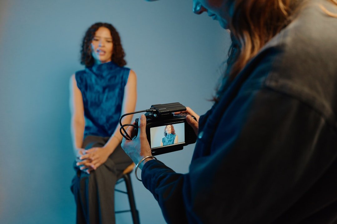 woman leading media discussion
